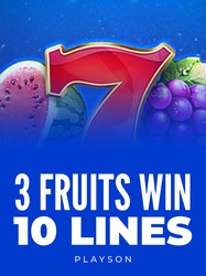 3 Fruits Win: 10 lines